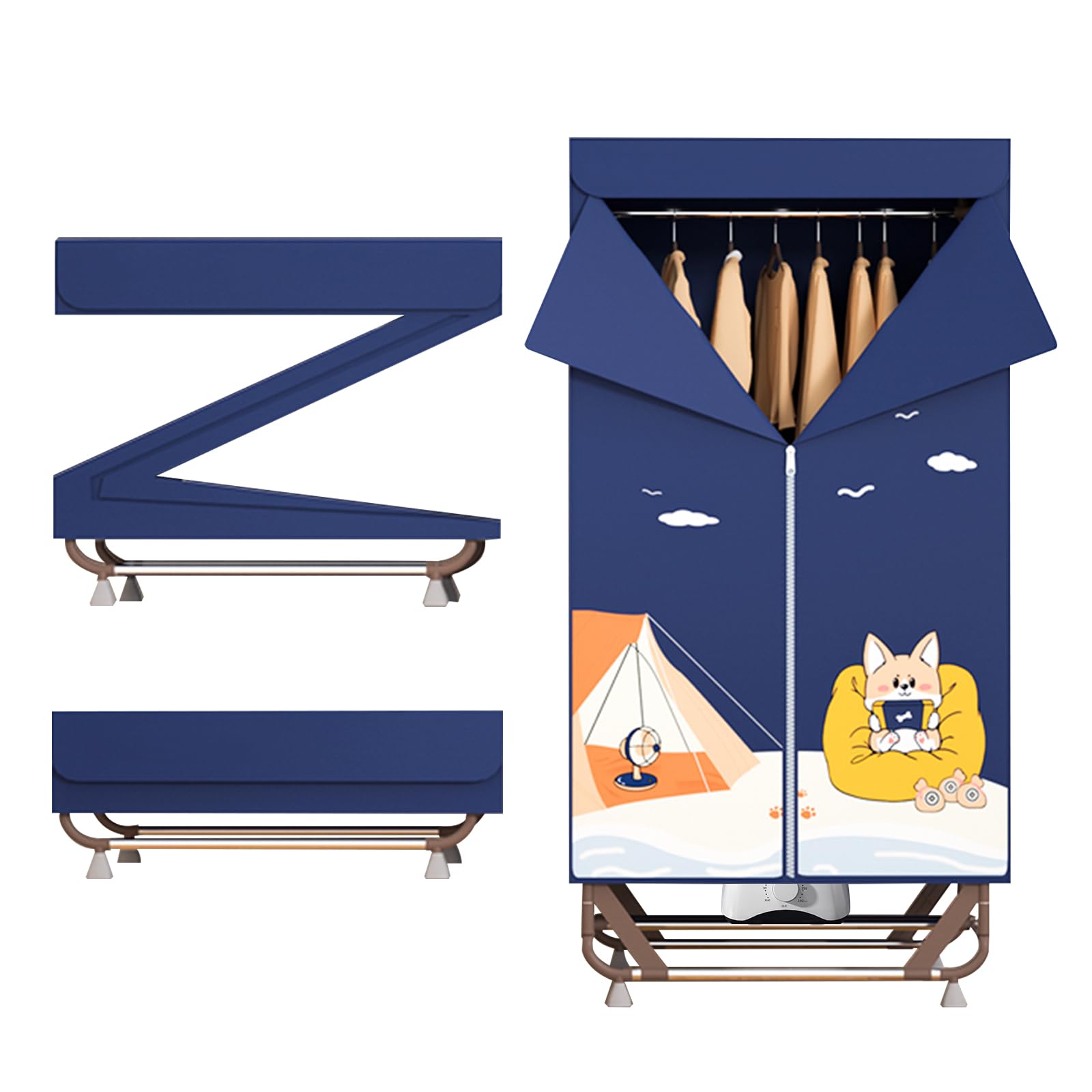 Amazon | UVUVEIR 衣類乾燥機 梅雨対策 生乾き防止 快速乾燥 温風乾燥